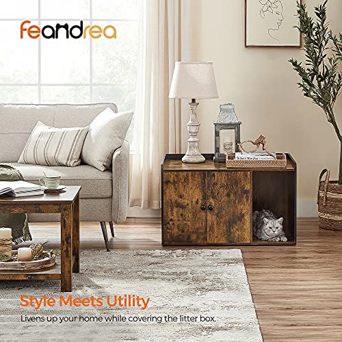 FEANDREA Litter Box Enclosure, Cat Litter Box Furniture Hidden, with Front Entry, Modern Cat House for Indoor Cat, Kitty… - Image 3