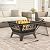 Outdoor Fire Pit - 32-Inch Square Star Wood Burning Firepit, Spark Screen, Poker, Grate and Cover - Wood Fire Pits & Outdoor Fireplaces by Pure Garden