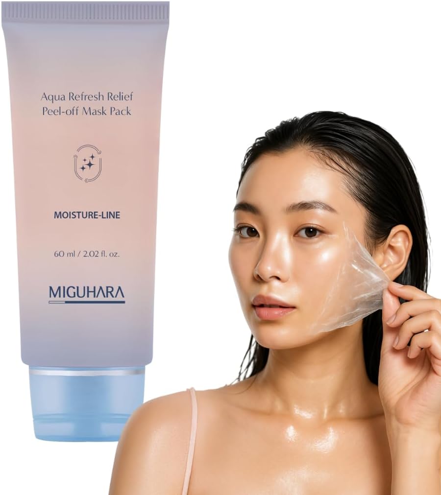 Aqua Refresh Peel-Off Mask Pack, Face Mask with Lacto-PDRN, Botanical & Flower Extracts for a Fresh, Clean Feel and Smooth-Looking Skin Appearance – Korean Skincare (60ml/2.02 fl.oz.)