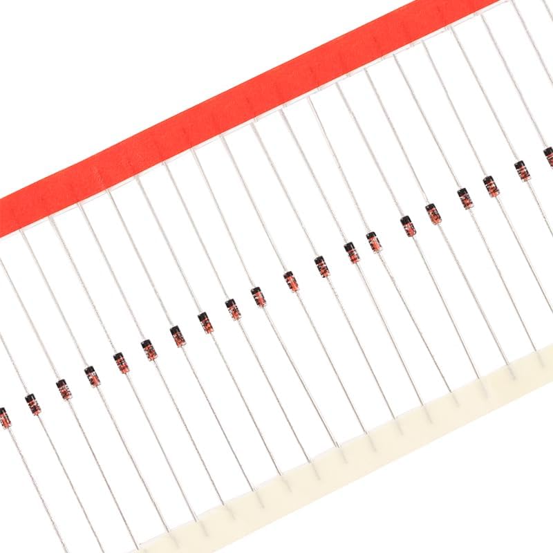 200Pcs 1N4148 Switching Diodes - 200ma 100V Efficiency Silicon Schottky Diode for Power Rectification, 4148 200 mA 100 Volt DO-35 Package for Electronics