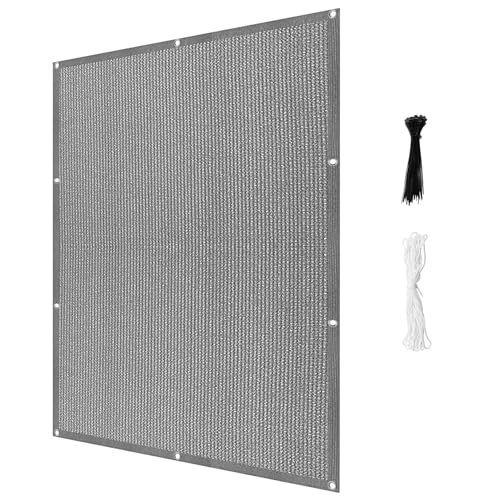 Voile d'ombrage rectangulaire 325x700 cm gris clair pour extérieur