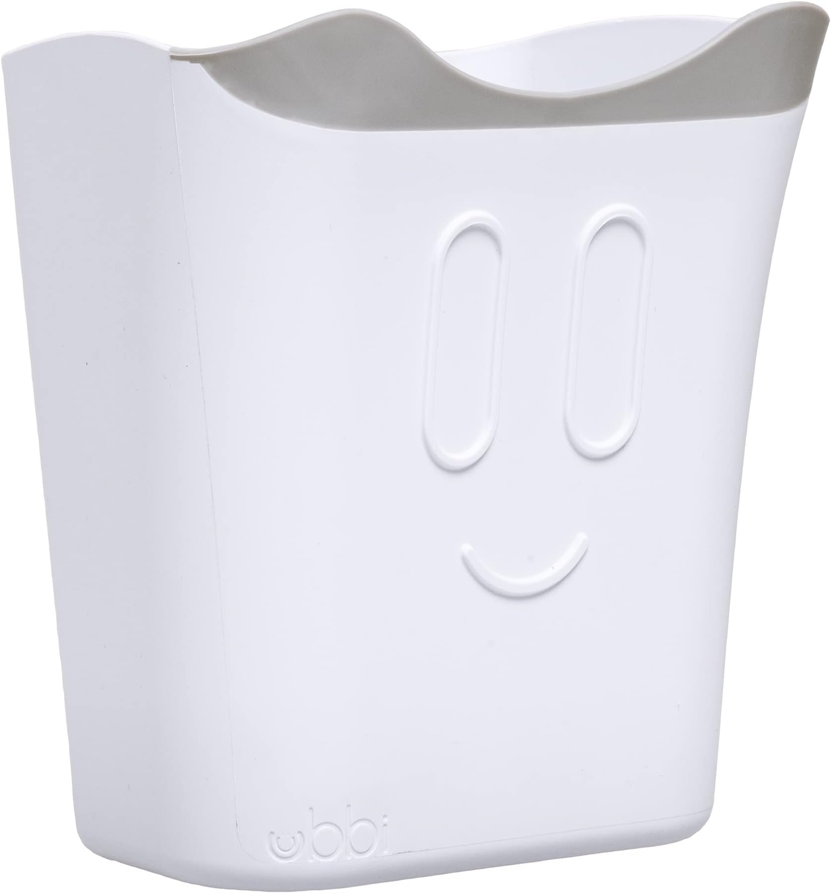 Ubbi Bath Rinse Cup for Babies & Toddlers, Baby Hair Rinse Cup, Newborn Bath Time Essential, Tear-Free Bath Accessory, White