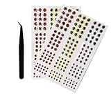 2D/3D/4D/5D Fishing Eyes Oval Pupil Fishing Lure Eye for Making Fishing Lure and Fly Tying (2D Red Y
