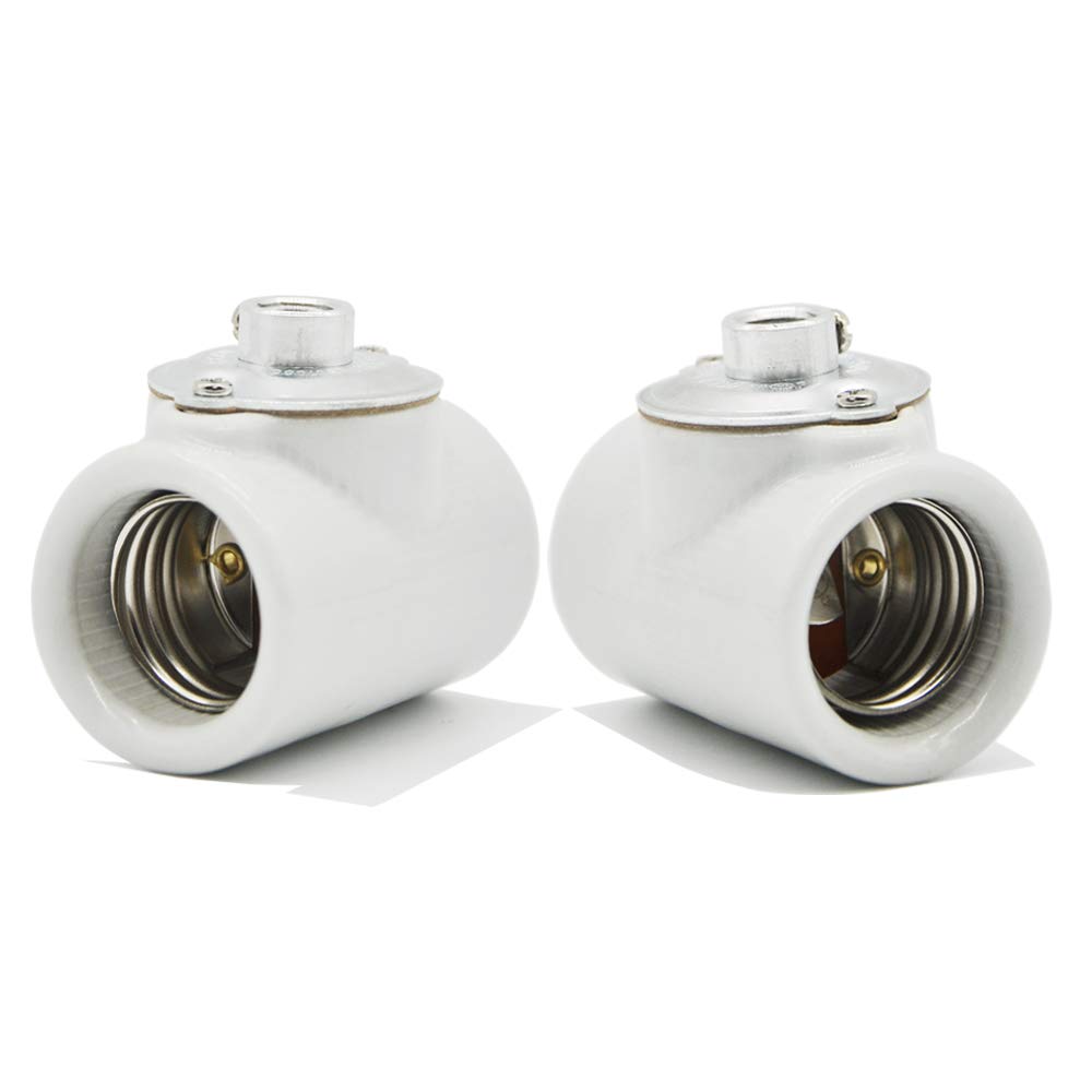 Dual Bulb Socket, Medium Base E26 Double Light Fixture Socket,Screw