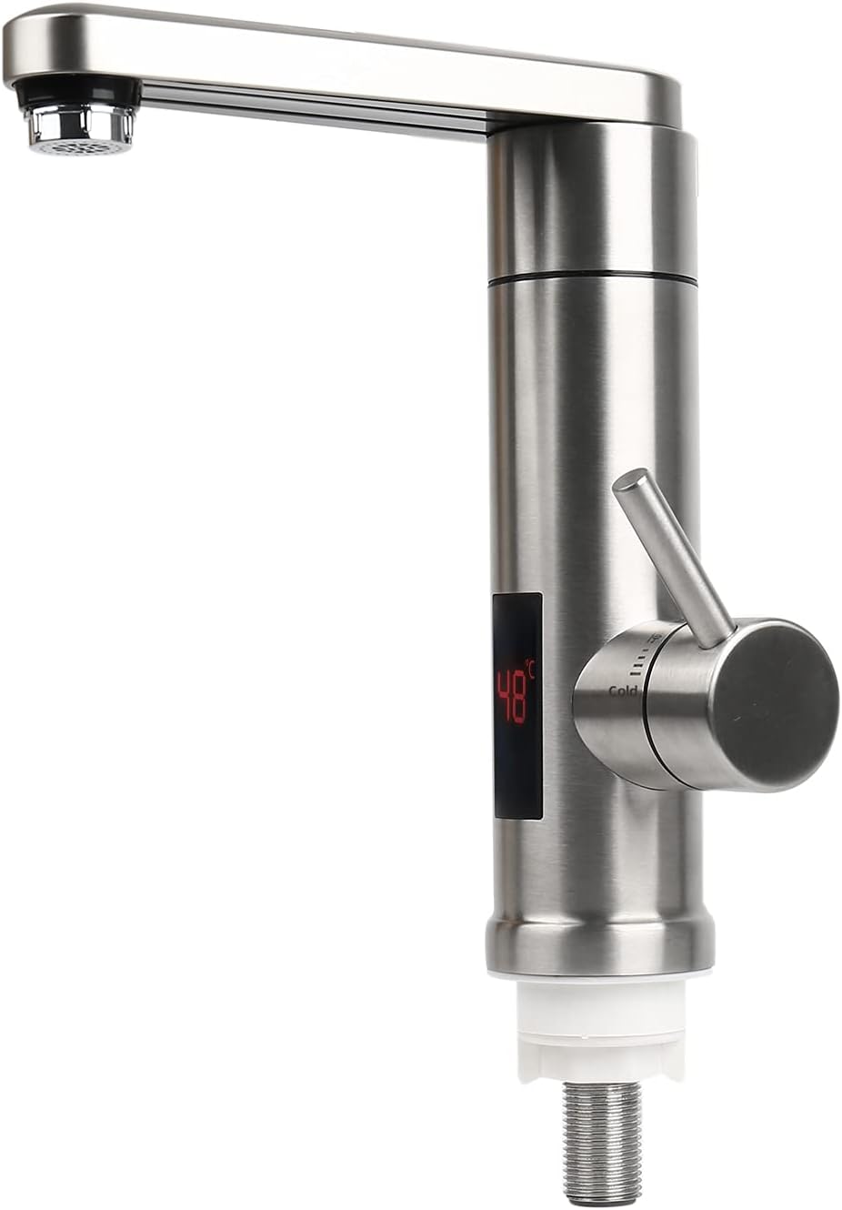 Instant Hot Water Faucet Tap,Stainless Steel Electric Hot and Cold Mixer Water Heater Faucet with Digital Display,220v for Home Kitchen Bathroom Facilities Sink