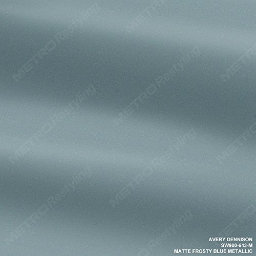 Avery SW900-643-M Matte Frosty Blue Metallic 3in x 5in (Sample Size) Supreme Vinyl Car Wrap Film