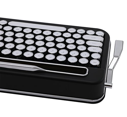 Penna Bluetooth Keyboard With White Chrome Keycap(Us Language) (Switch-Cherry Mx Blue, Matte Black) #TOP4