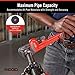 RIDGID 31020 Model 14 Heavy-Duty Straight Pipe Wrench, 14-inch Plumbing Wrench, Red, Small