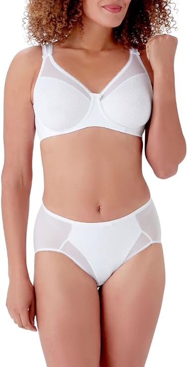 Berlei Women's Beauty Lace Underwired Smoothing Bra Minimizer Bra (Pack of 1)