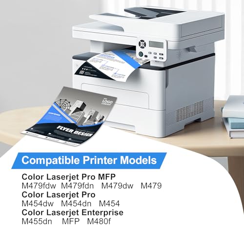 Image of 414X Black Toner Cartridges 2-Pack Replacement for HP 414X W2020X | HP 414X W2020X 414A W2020A Toner for HP Color LaserJet Pro MFP M479fdw M479fdn M479dw M454dw M454dn M479 M454 Printer