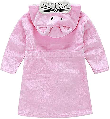 Kids Little Boys Girls Coral Fleece Bathrobe Unisex Kids Robe Pajamas Sleepwear2