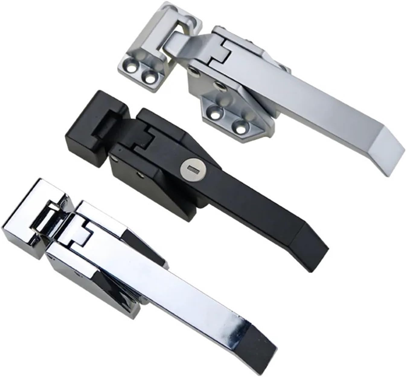 Zinc Alloy Or Stainless Steel Wide Style Refrigerated Storage Industrial Vacuum Tight Closed Door Handle 1Pcs(Linkage with Lock)