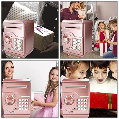 Suliper SULIPER-WF01 Electronic Piggy Bank Code Lock For Kids Baby Toy, Mini Atm Safe Coin Cash Banks Real Money Saving Box thumb #4