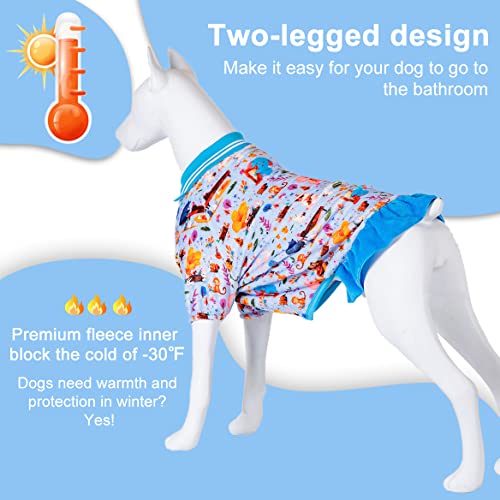 Lovinpet X-Large Dog Clothes, Cozy & Skin-Friendly Warm Dogs Sweater, Flannel Fabric Woodland Musicians Forest Jam Breeze Prints Dogs Jacket,Sweater For Dogs, Dog Winter Coat For Cold Weather Using Xl #TOP4