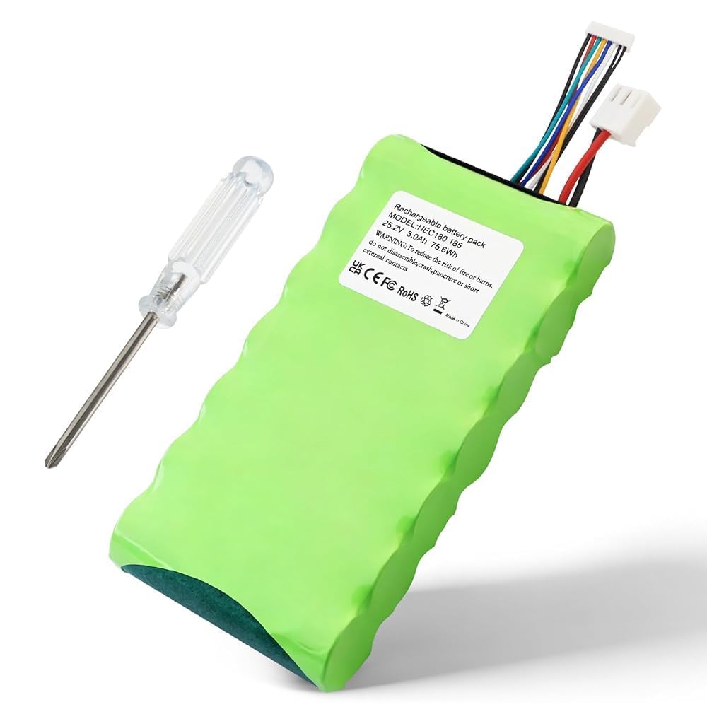3000mAh BP25220F Replacement Battery for Eureka NEC180 NEC185 RapidClean Pro 25.2V Cordless Vacuum Cleaner