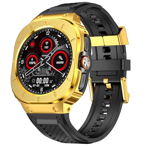 Coque Acier et Bracelet Silicone Antichoc pour Samsung Galaxy Watch 5 Pro 45mm et Ultra 47mm