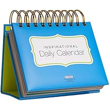 Global Printed Products Motivational & Inspirational Perpetual Daily Flip Calendar Self-Standing Easel Bright Colors