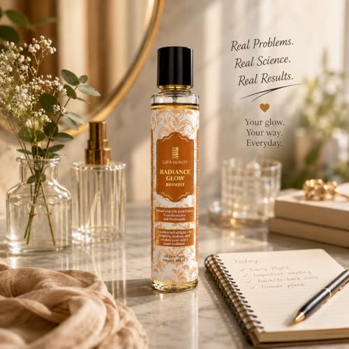 Image of Radiance BioMist with 24K Gold Flakes | Instant Glow Face Mist | Hydrating & Brightening Facial Spray | Saffron Infused | For Dull & Tired Skin | 100 ml