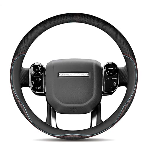 ランドローバー ステアリングカバー ハンドルカバー 本革 内装品 高級 牛革 専車ロゴ ヘッドレイヤー牛革 メッシュデザイン