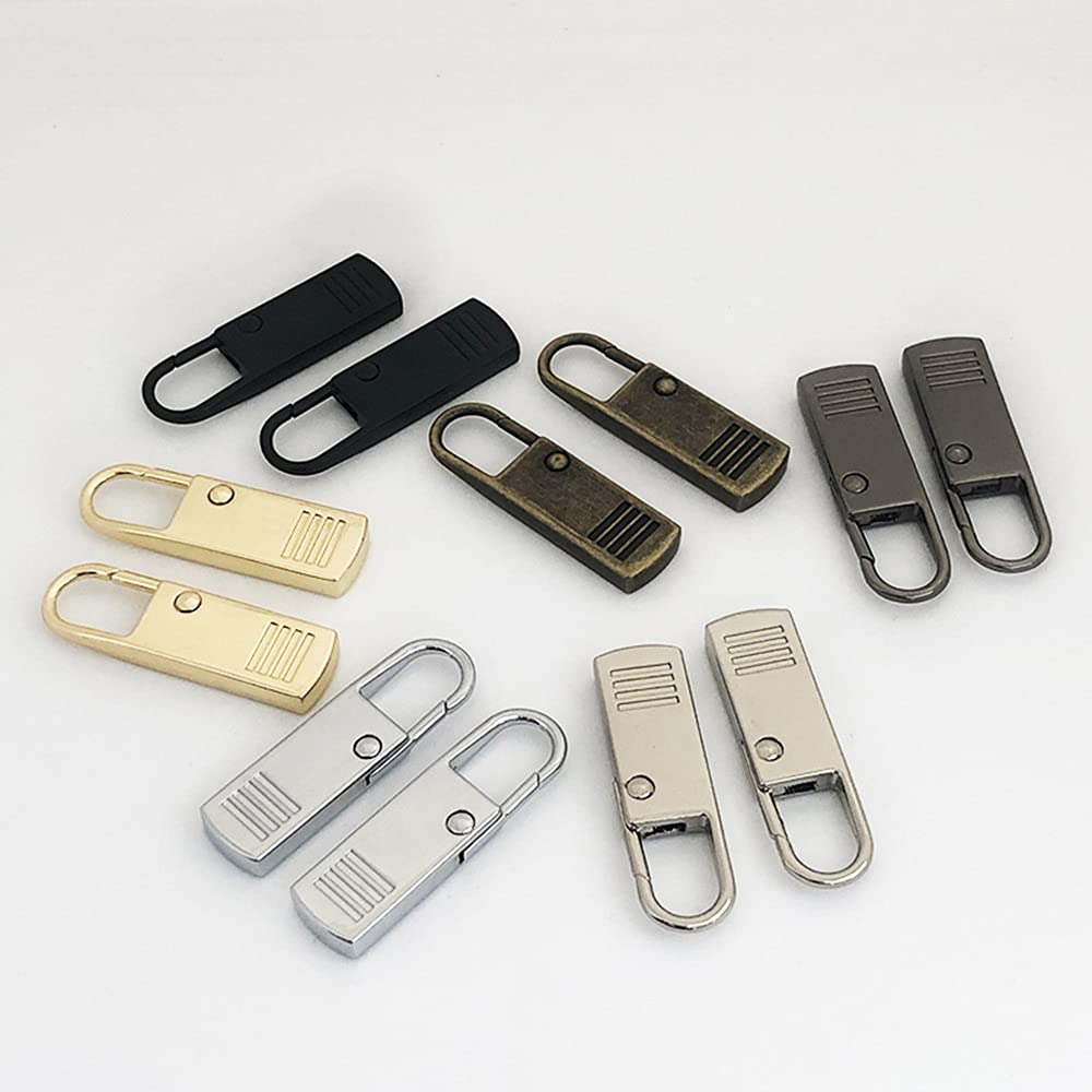 Tiralampo di ricambio sfuso, Zipper Rescue, non necessita di cuciture, linguetta universale rimovibile per cerniera nera per bagagli, zaini, giacche e indumenti - Italia
