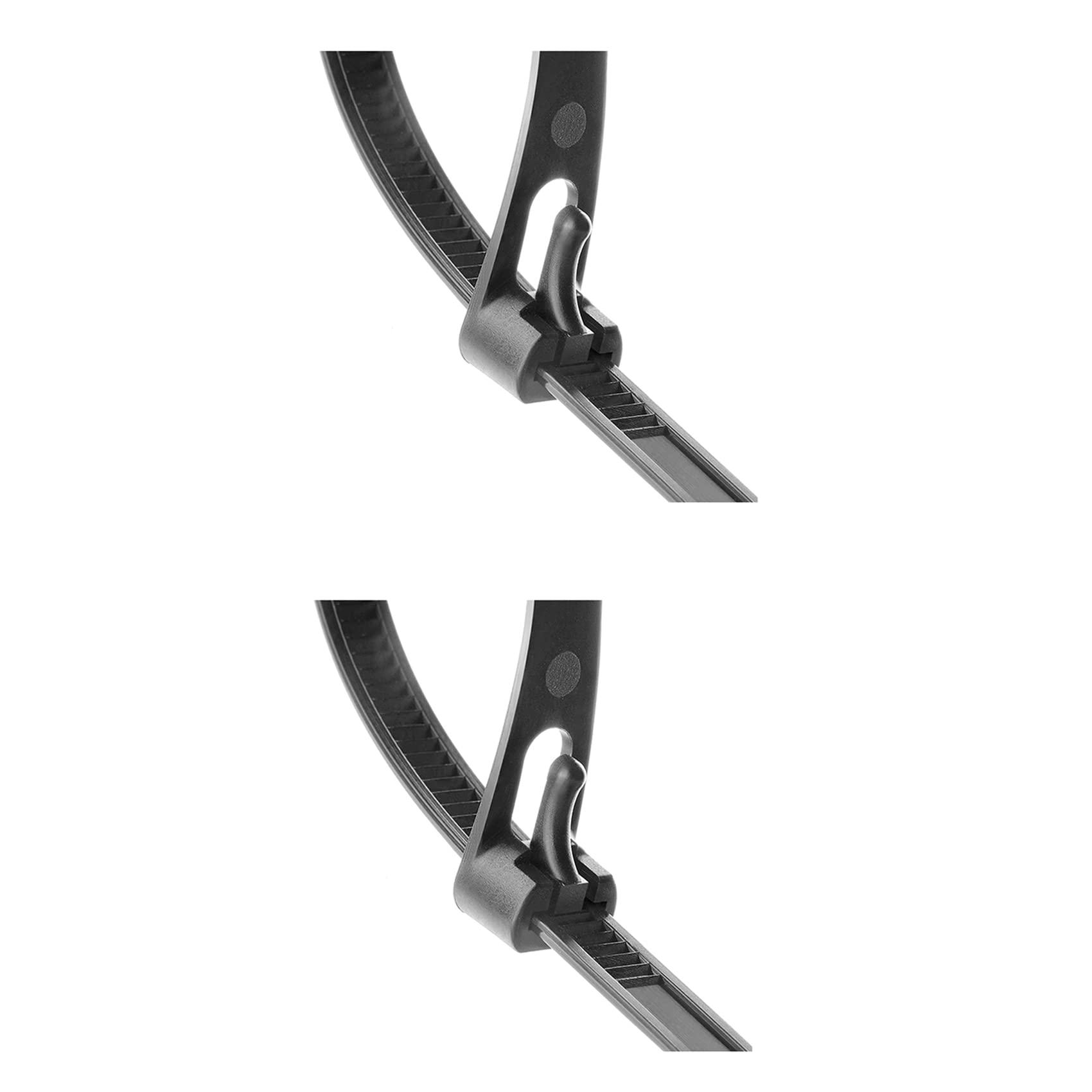 Jnchdghwa Black Releasable Zip Ties 12Inch Heavy Duty Zip Tie Thick Cable Ties 100Lb Tensile Strength Nylon Cable Wire Ties 200Pcs