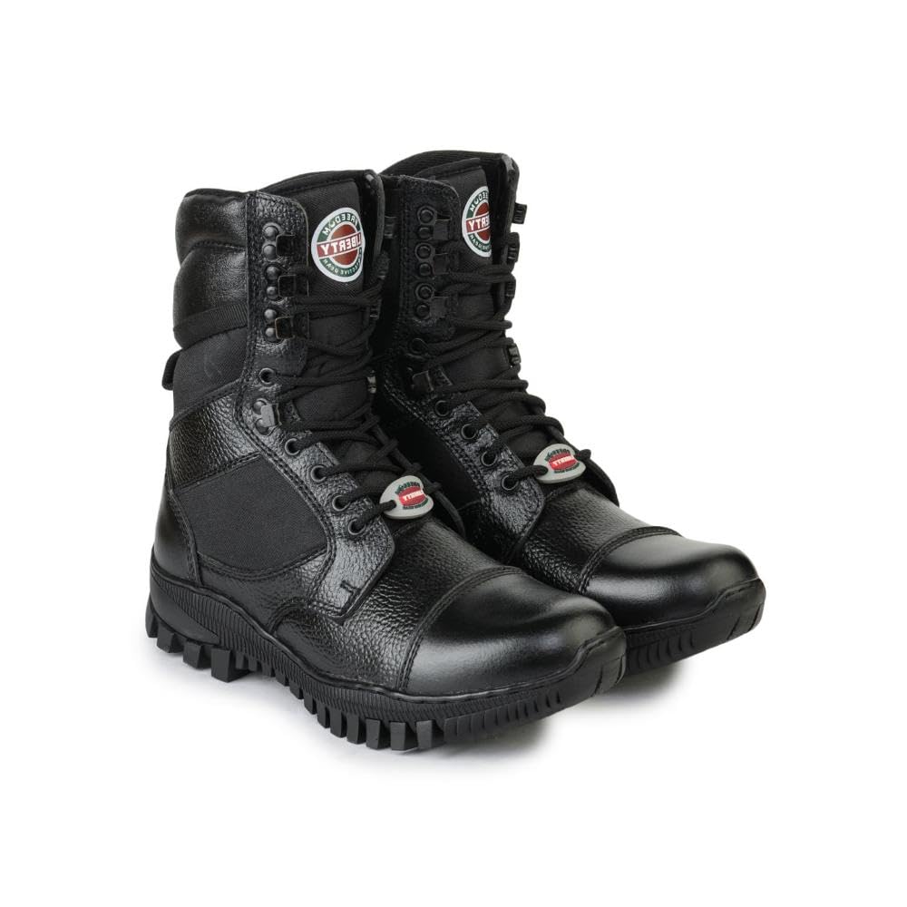 Liberty Freedom SOLDIER-01 Lacing Safety Shoes for Men | Leather Sole| Water Resistance |Padded Foam Insole| Comfortable for All Weather | Shock Absorber|-picture-22