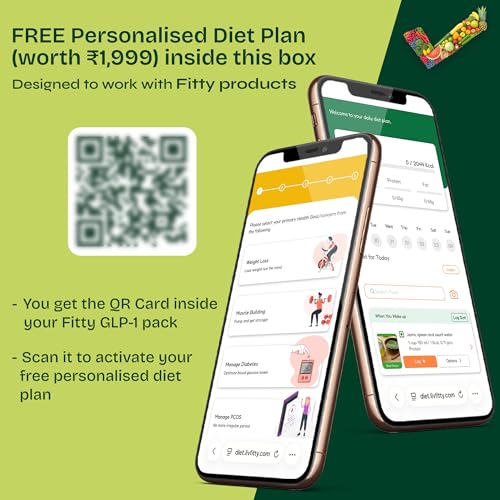 Image of Fitty GLP-1 Daily | Supports Weight Loss | Reduces Hunger & Supports Fat Loss | 100% Natural & Plant-Based | Metabolism Boost & Balanced Blood Sugar Levels | For Men & Women | 30 Capsules