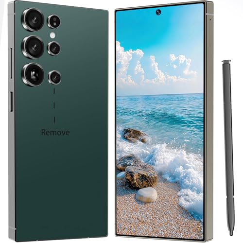 ZFSMHXH I24 Ultra 5G Unlocked Phones 8+512GB Android13 Smartphone Battery 6800mAh 6.9 HD Screen Unlocked Cell Phone 48MP+108MP Camera/Face ID/5G/Fingerprint Lock/Dual SIM/GPS (Green)