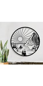DUOOLN Metal Scroll Wall Decor for Modern Living Room and Bedroom
| Arched Iron Vine Wall Decor Art for Indoor and Outd