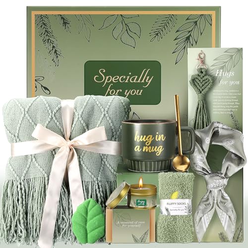 Self Care Gifts for Women Mothers Day Gifts for Mom Wife Grandma, Birthday Gift Get Well Soon Gift Baskets, Thinking of You Sympathy Gifts Baskets Spa Care Package for Women Friends Sister