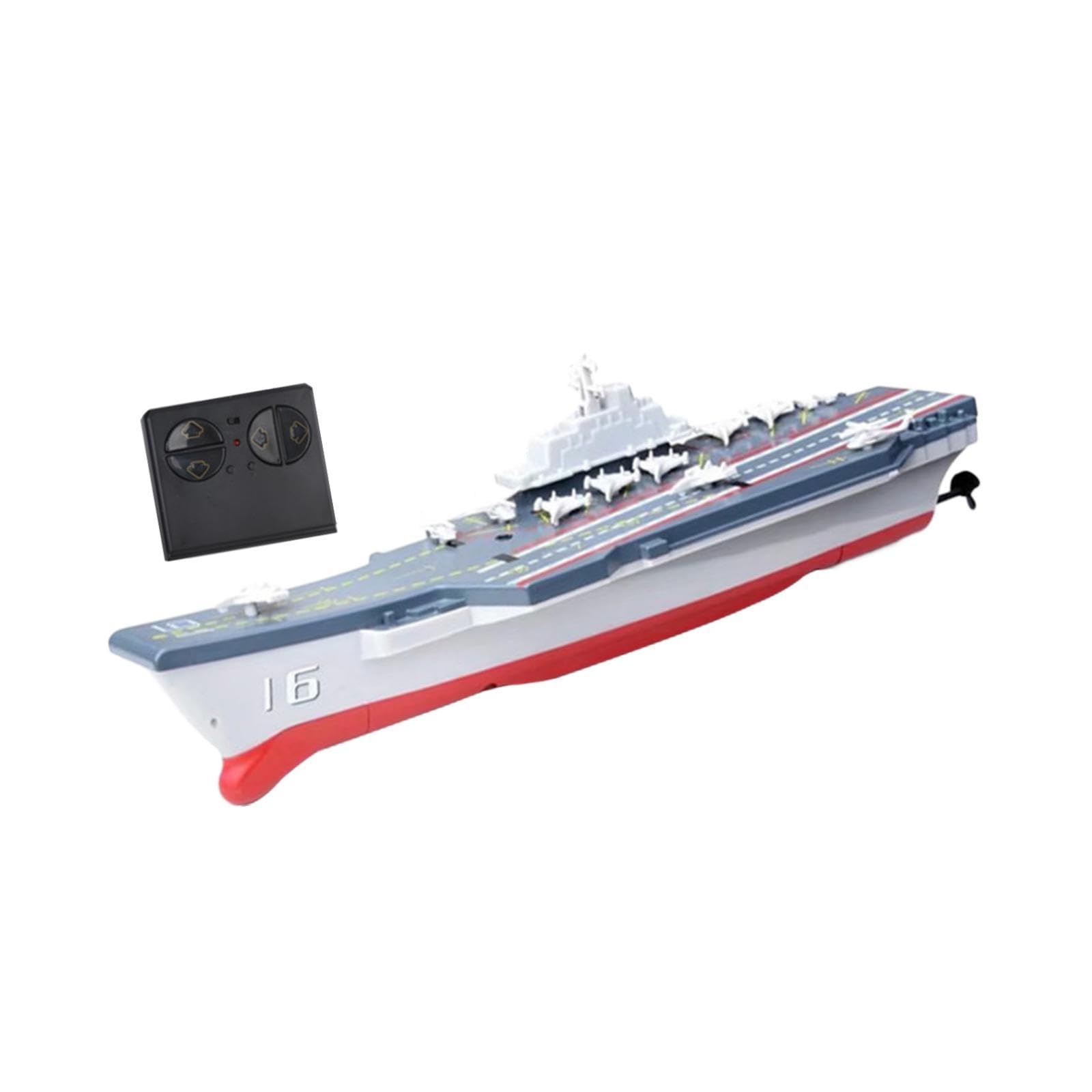 predolo RC Boot, Ferngesteuertes Schiff für Jungen Im Alter von 7–12 Jahren, Kinderspielzeug, Elektrisches Modellboot, Simulation Eines Kriegsschiffs, Modell, Flugzeugträger
