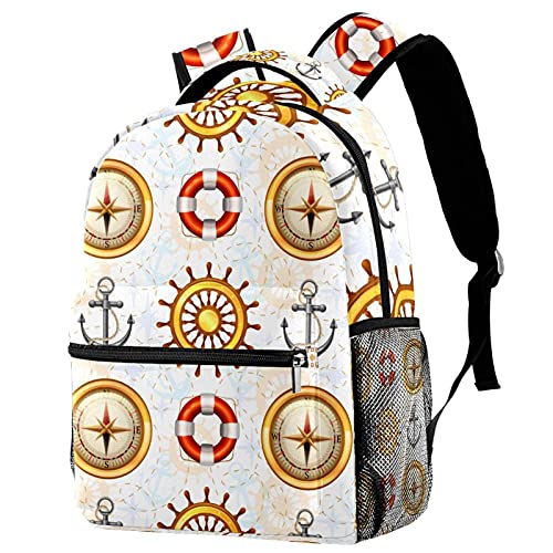 Sac à dos voyage boussole avec porte-bouteille fille garçon fini le désordre
