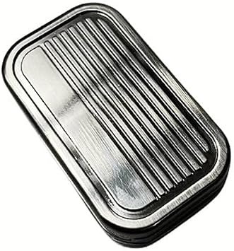 Skywink Metal Fidget Slider, Adult Metal Push Card Fidget Toy, Stainless Steel Sensory Toy, Anxiety Stress Relief, Office Desk Toy Gift with PackagingSilver