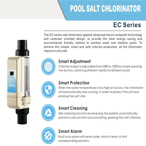 Comparativas de Clorador Salino para Piscinas tabla con los diez mejores. 21 Imagen adicional