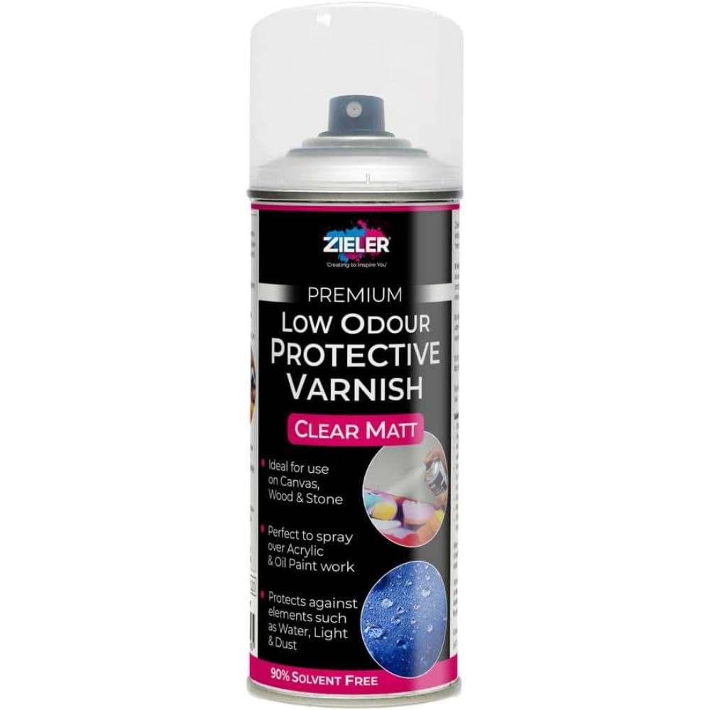 ZIELER Premium Low Odour Protective Varnish Spray – Protective Varnish Spray