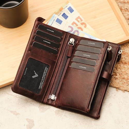 Image of Wallet for Women - Genuine Leather RFID Purses for Women