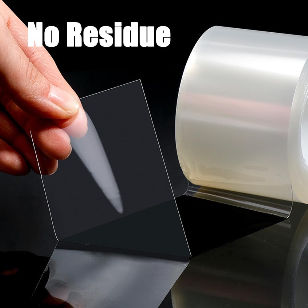 Transparent Window Weather Sealing Tape - 2 Inch X 33 Feet, Clear Draft Stopper For Windows & Doors