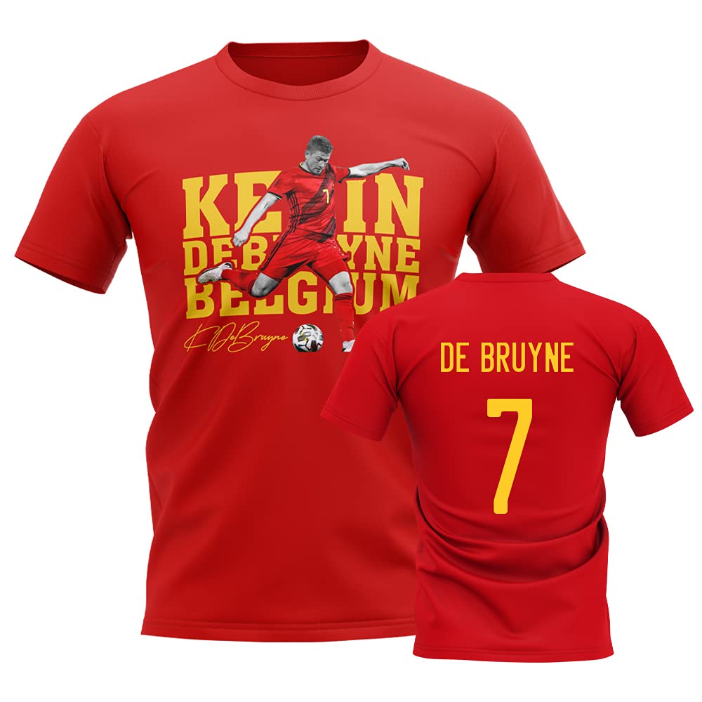 GenericKevin De Bruyne Belgium Player Tee (Red)