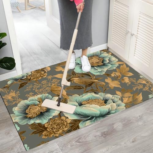 Tapis de sol décoratif lavable à l'eau pour éliminer la saleté de l'entrée