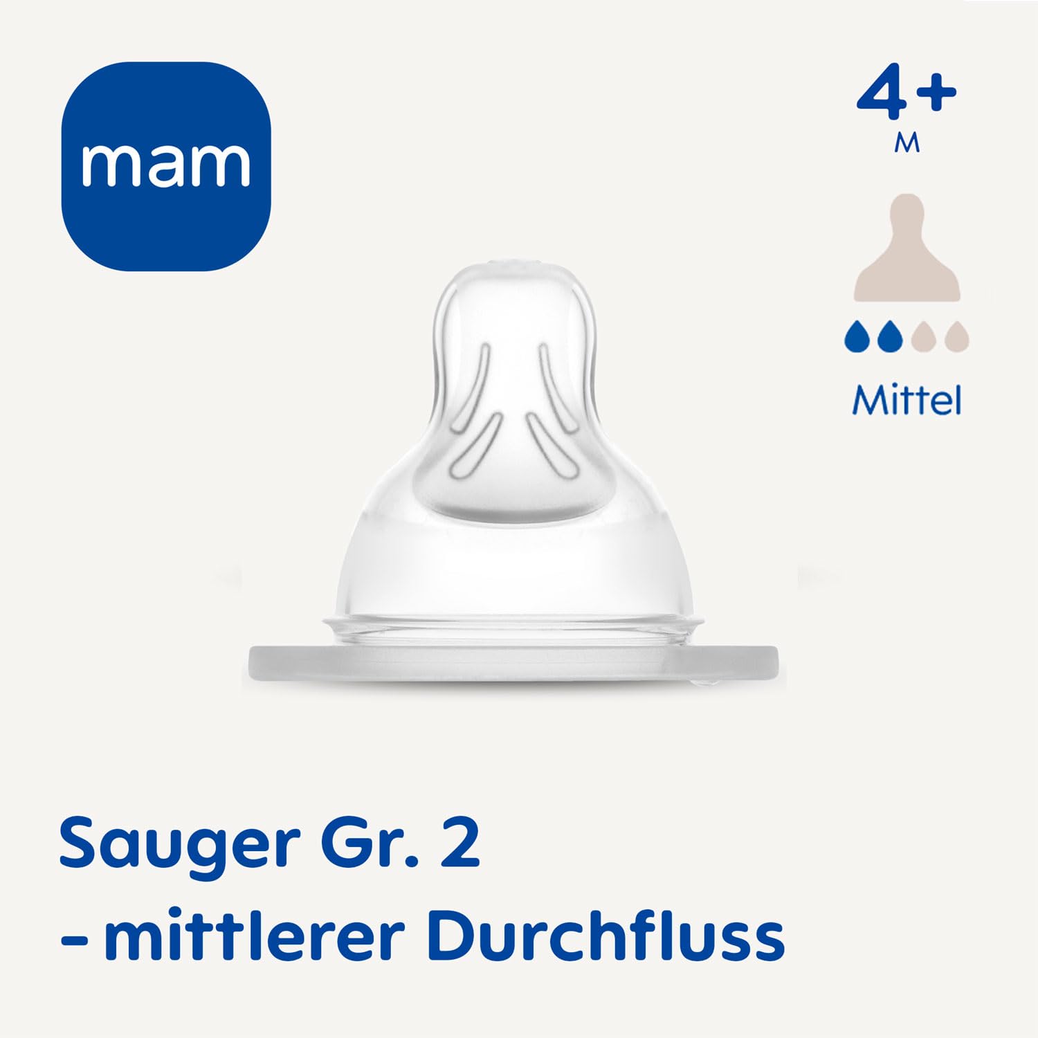 MAM Anti Colic Flasche 260 ml 4er Pack inkl. 8 Sauger // Größe 1 & 2 ab Geburt