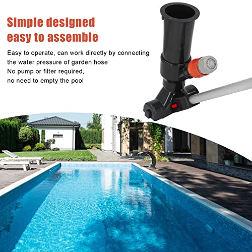 Aspirador de pó portátil fácil de operar ferramenta de limpeza de piscina barata 5 hastes de alumíni