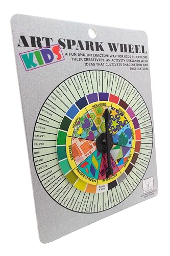 Art Spark Wheel Art Game for Kids: Inspiring Drawing & Painting Activity for Young Artists, Parents & Teachers – Fun Art Supplies & Unique Gift for Kids 5+ – Perfect Educational Toy for Classrooms