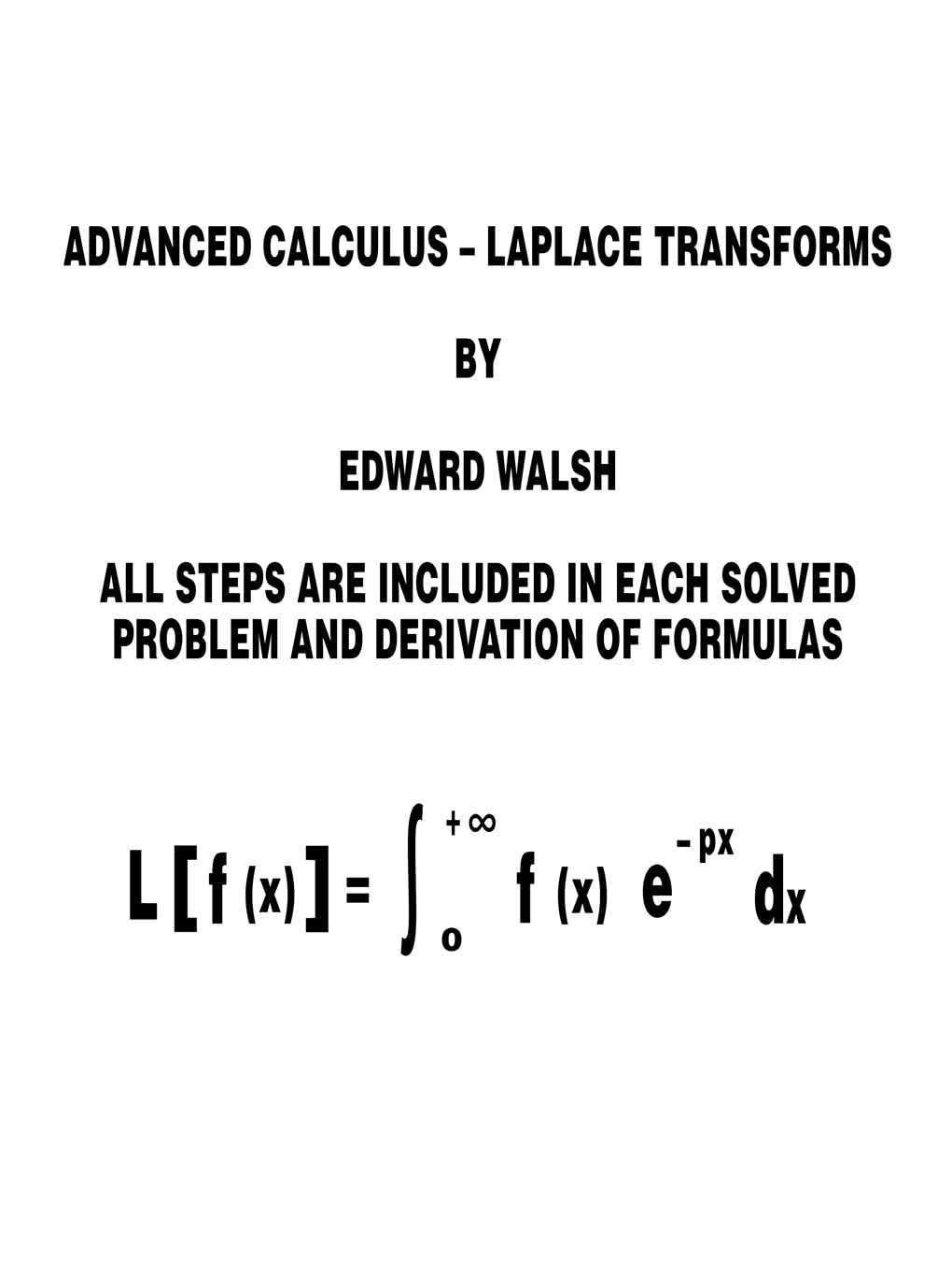 Advanced Calculus: Laplace Transforms