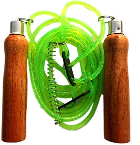 StarX Wooden Handle Skipping Rope, Adult (Multicolor)