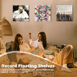 MIUUIPI Lot de 6 supports muraux en vinyle pour disques vinyles et étagères en vinyle, pour vos disques préférés ou objets de collection - Les Beatles, Paul McCartney, John Lennon, RIngo Starr, George Harrison MIUUIPI Lot de 6 supports muraux en vinyle pour disques vinyles et étagères en vinyle, pour vos disques préférés ou objets de collection – Image 3