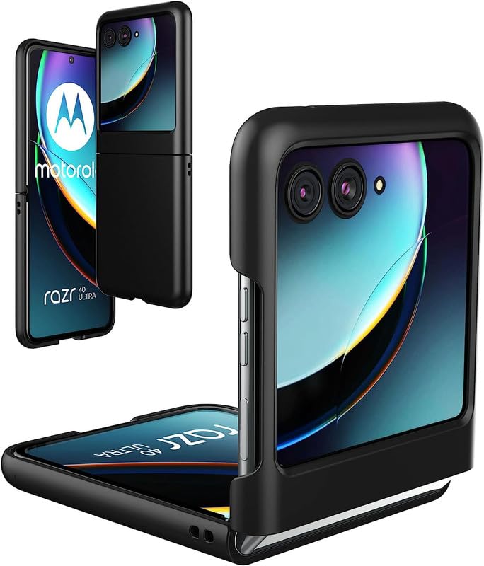 Helix Hard Case for Moto Razr 40 Ultra, Premium Thin Hard PC Anti-Slide Lightweight Protective Hard Transparent Phone Case Cover for Moto Razr 40 Ultra - Black Hard Case (B0CG6LX5DR) Amazon Price History, Amazon Price Tracker