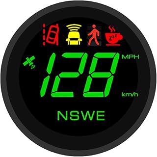 ELING Head Up Display 299 KM/H MPH GPS Speedometer AI Collision Alarm Smart Dashcam with ADAS Front and Pedestrian Collision/Lane Departure Warning HDR View 12V 24V for Tesla Model Auto RV