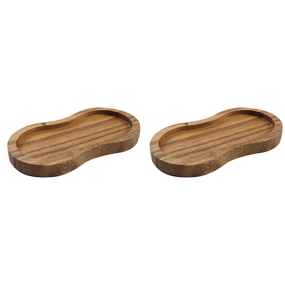 T&G 10469 Tuscany Acacia Double Mill Rest/Work Surface and Dining Table Protector, 16 x 9 x 1.5 cm, Brown (Pack of 2)