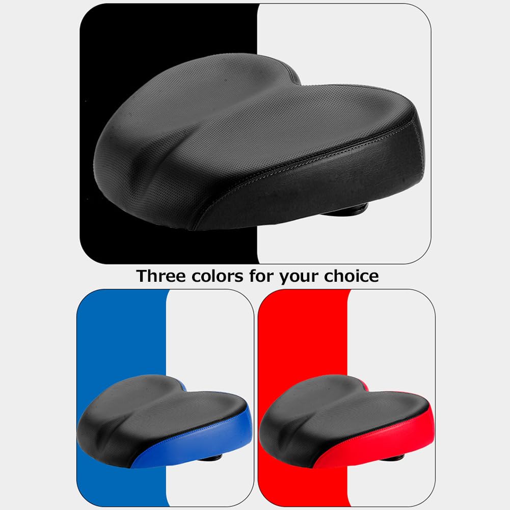 NEW Bicycle Saddle Seat Wide Large Extra Soft Pad Bum Mountain Bike