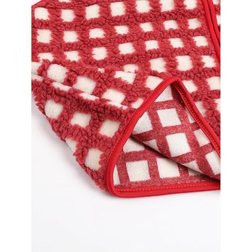 Midnight Lunch Vest, Women's Checkered Polar Fleece Vest, Fall Winter Sleeveless Cardigan with Chest Pocket for women4